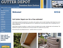 Tablet Screenshot of gutterdepot.net